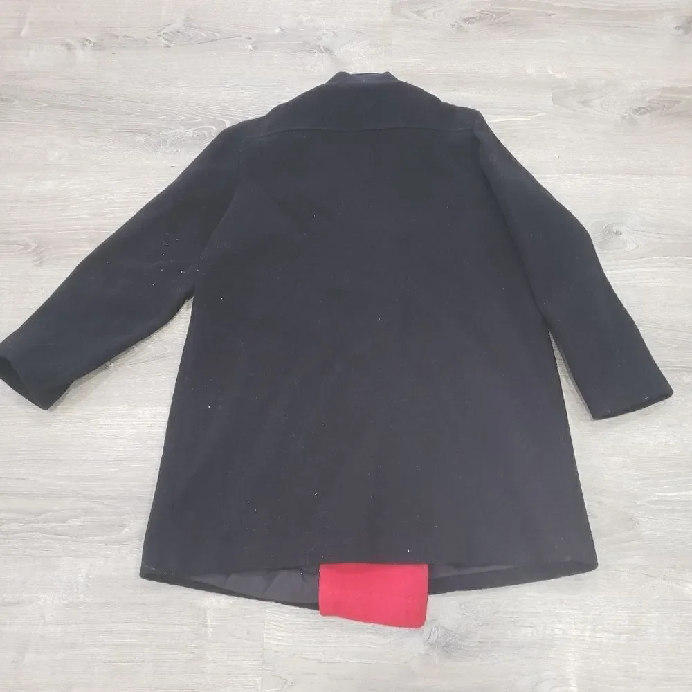 Vintage Herman Kay 80% Wool Peacoat Dress Coat Womens Size Medium Made In USA - Picture 8 of 14